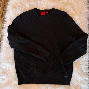 Hugo Boss Black Snakeskin Pattern Sweater